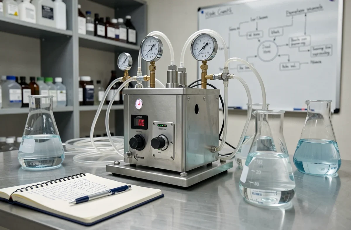 Équipement d'électrolyse pour la production d'hydrogène vert dans un laboratoire de recherche énergétique